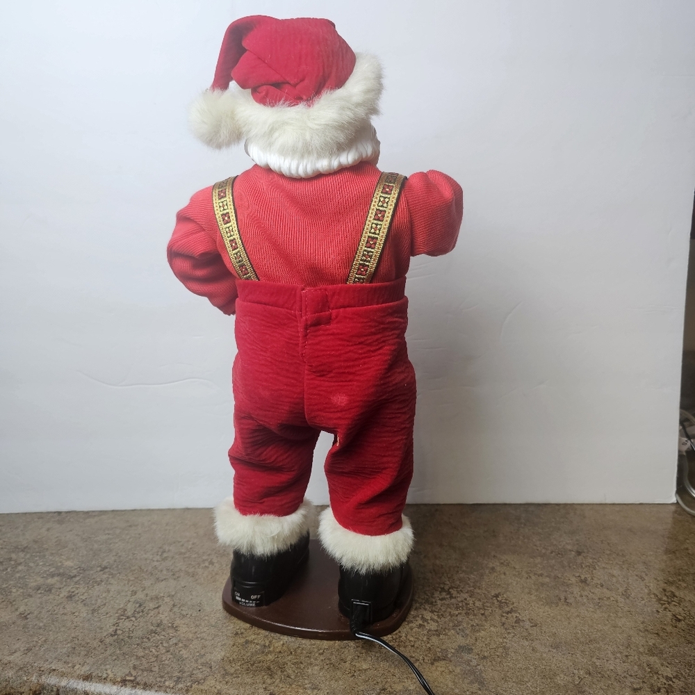 Jingle Bell Rock Santa Musical Animated Christmas Decor Vintage Decorations - Picture 5 of 10